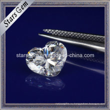 Форма сердца синтетический Муассанит свободные алмазов для ювелирных изделий